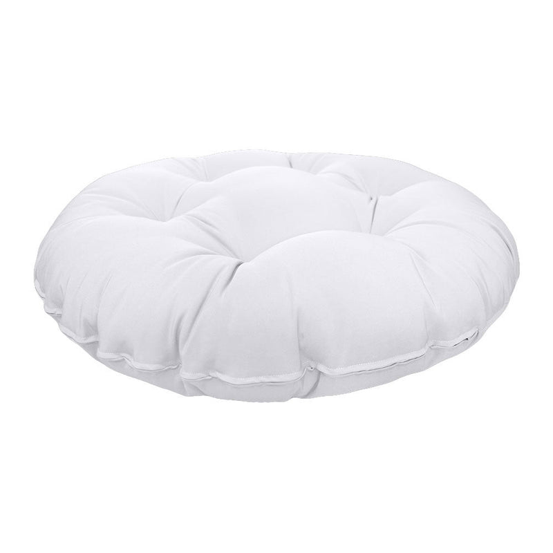 AD105 44" x 6" Round Papasan Ottoman Cushion 10 Lbs Fiberfill Polyester Replacement Pillow Floor Seat Swing Chair Outdoor-Indoor