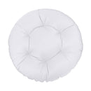 Ground papasan chair cushion, 6-inch thick, tufted design for indoor and outdoor seating
