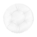 Ground papasan chair cushion, 6-inch thick, tufted design for indoor and outdoor seating