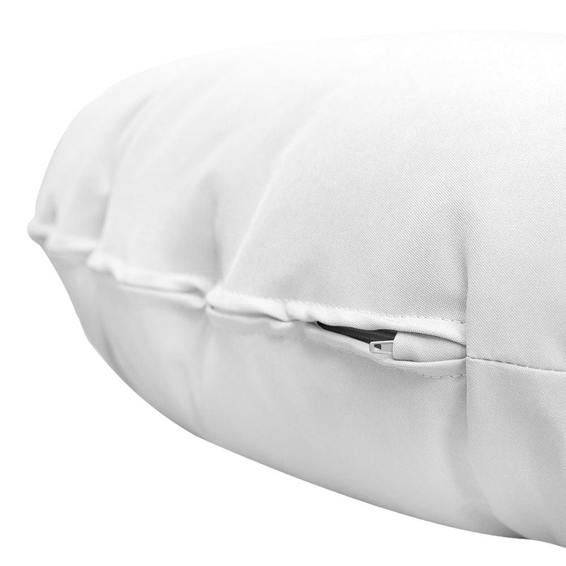 Papasan cushion side view showing stitched seam on fabric