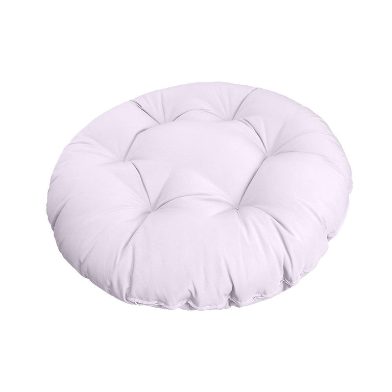 AD107 44" x 6" Round Papasan Ottoman Cushion 10 Lbs Fiberfill Polyester Replacement Pillow Floor Seat Swing Chair Outdoor-Indoor