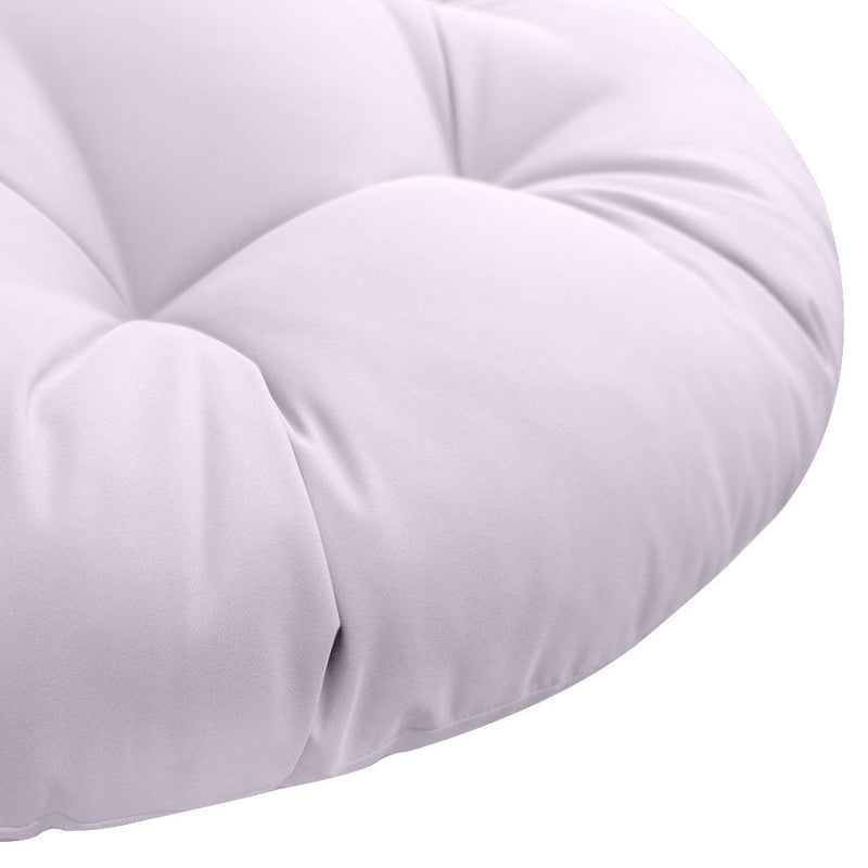 AD107 44" x 6" Round Papasan Ottoman Cushion 10 Lbs Fiberfill Polyester Replacement Pillow Floor Seat Swing Chair Outdoor-Indoor