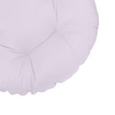 Papasan cushion with zippered cover showing inner filling
