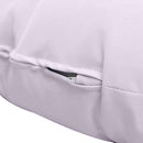 Papasan cushion side view showing stitched seam on fabric