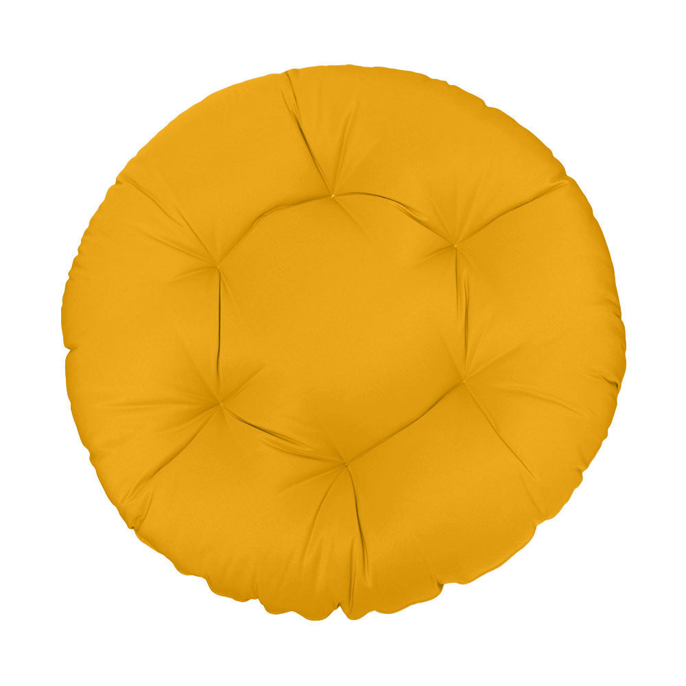 Ground papasan chair cushion, 6-inch thick, tufted design for indoor and outdoor seating