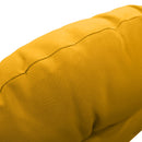 Papasan cushion with zippered cover showing inner filling