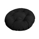 Top view of round papasan cushion, 44-inch diameter, thick padded design