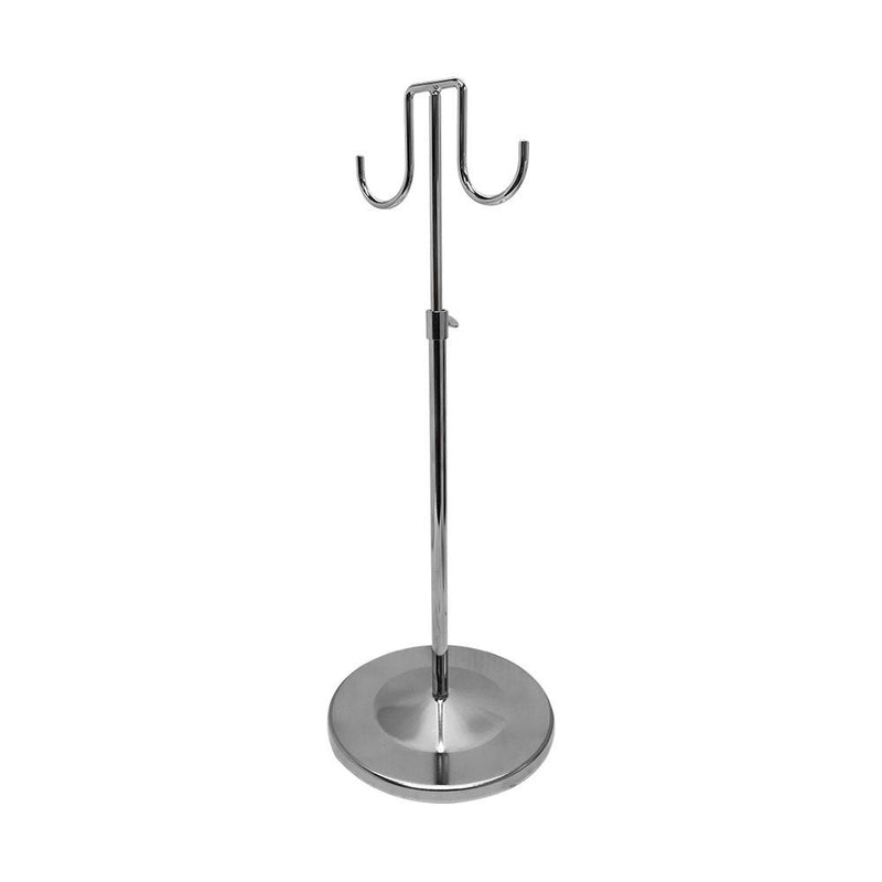 Adjustable 15''-28'' Chrome Double Purse Display Stand Retail Store Fixture