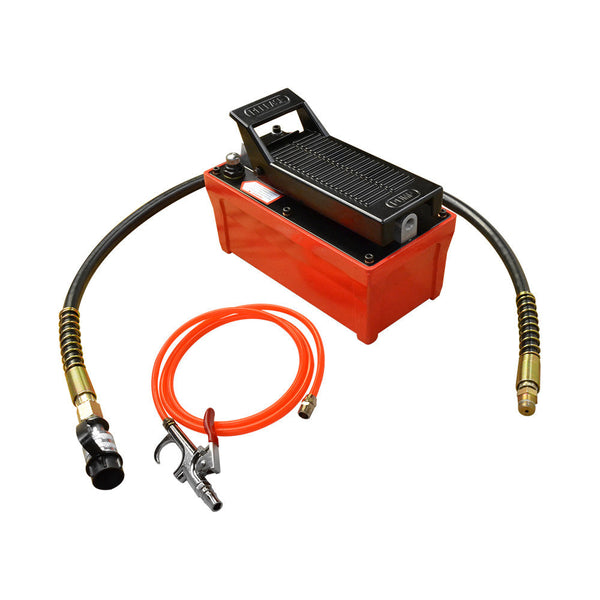 AF1 Pneumatic 10,000 PSI Air Hydraulic Pump Foot Pedal 48" Hose  & Coupler Included