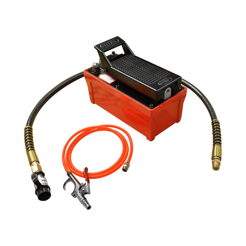 AF1 Pneumatic 10,000 PSI Air Hydraulic Pump Foot Pedal 48" Hose  & Coupler Included