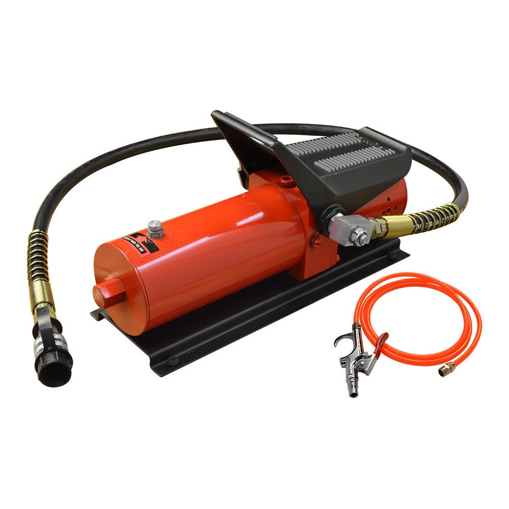 Af2 Pneumatic 10,000 PSI Air Hydraulic Pump Foot Pedal 48' Hose & Cou