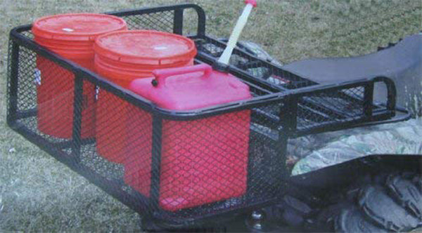 ATV DROP REAR Cargo Carrier Basket Rack - UNIVERSAL
