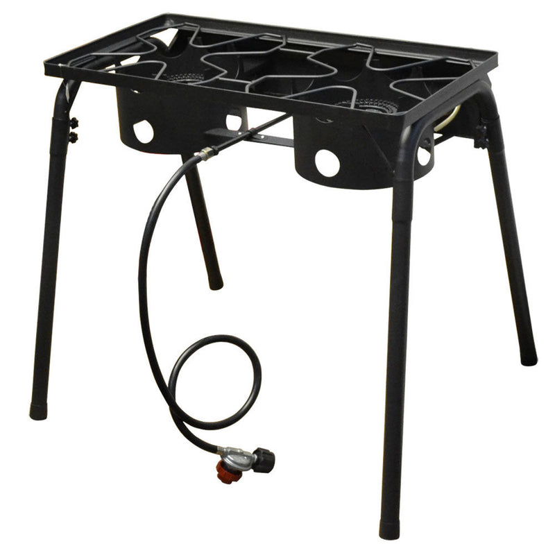 Auto Ignition Double Portable Propane High Pressure Camp Stove Burner