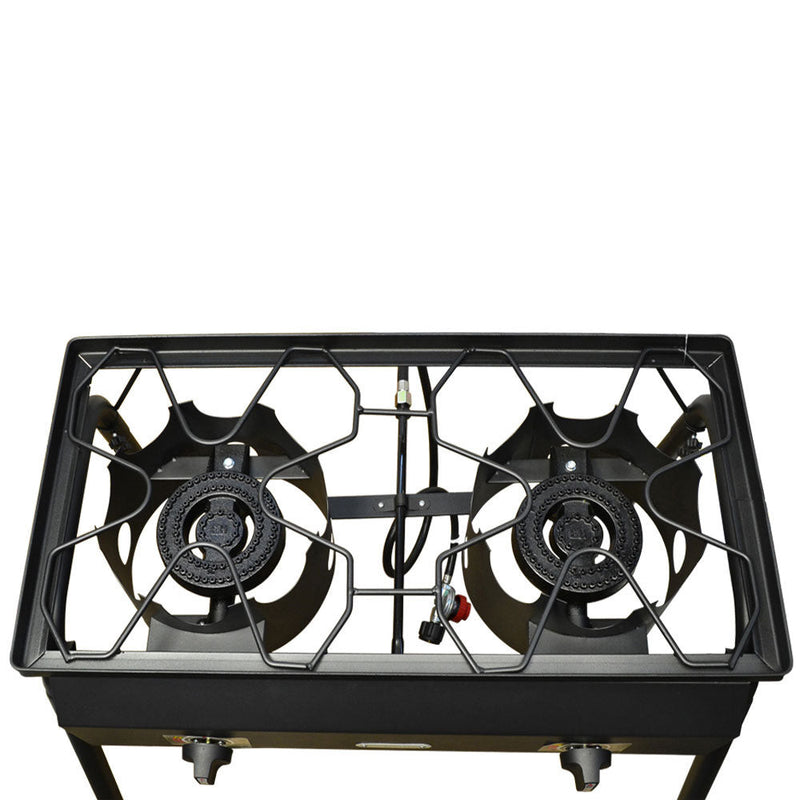 Auto Ignition Double Portable Propane High Pressure Camp Stove Burner