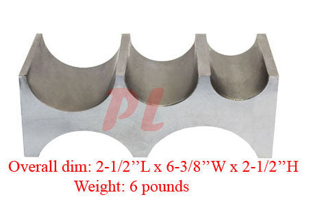 Bending Steel Block 5 Half round Depressions Jewelry Dapping Forming w- Roller