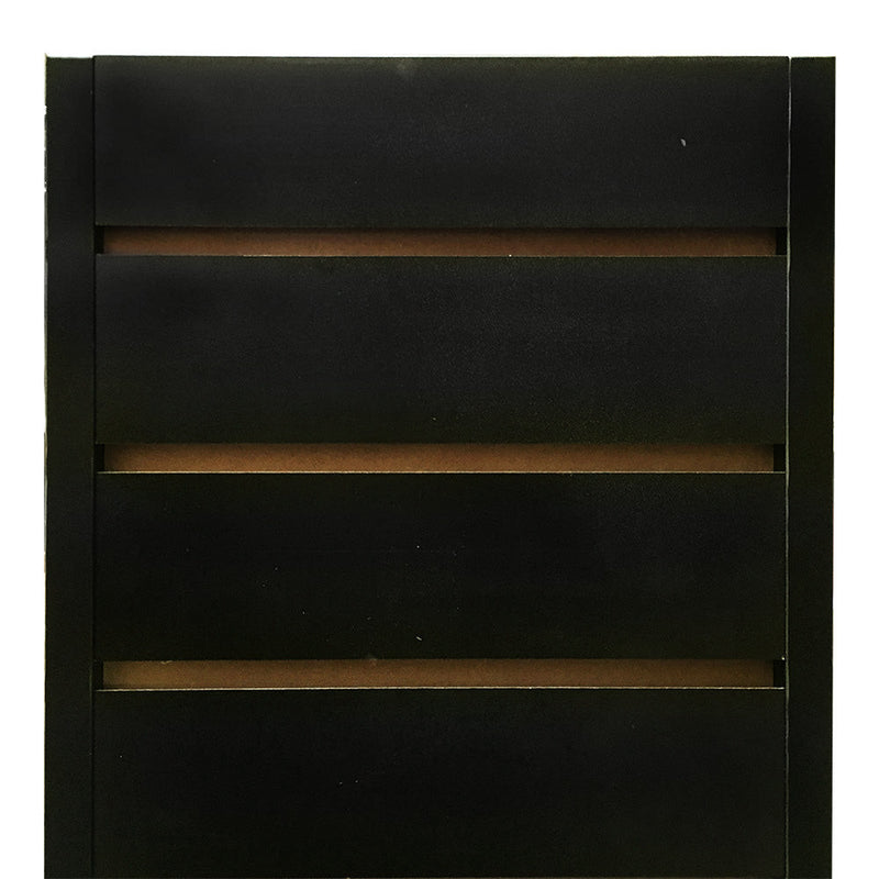 BLACK 12'' x 12'' x 54'' Revolving Slatwall Floor Display Rotating 4 Sided Retail Fixture