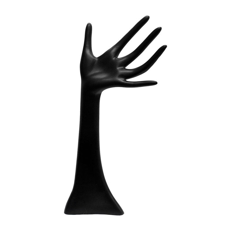 Black 13'' Mannequin Hand Finger Ring Necklace Jewelry Display Stand Holder Retail Display