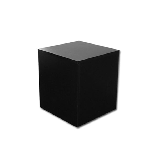 Black 18'' x 18'' Knockdown Bases Pedestal Base Box Cube Display Fixture Retail Warehouse