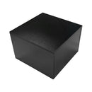 Black 18'' x 18'' x 12'' Cube Pedestal Display Knockdown Base Retail Fixture