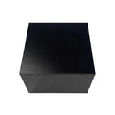 Black 18'' x 18'' x 12'' Cube Pedestal Display Knockdown Base Retail Fixture