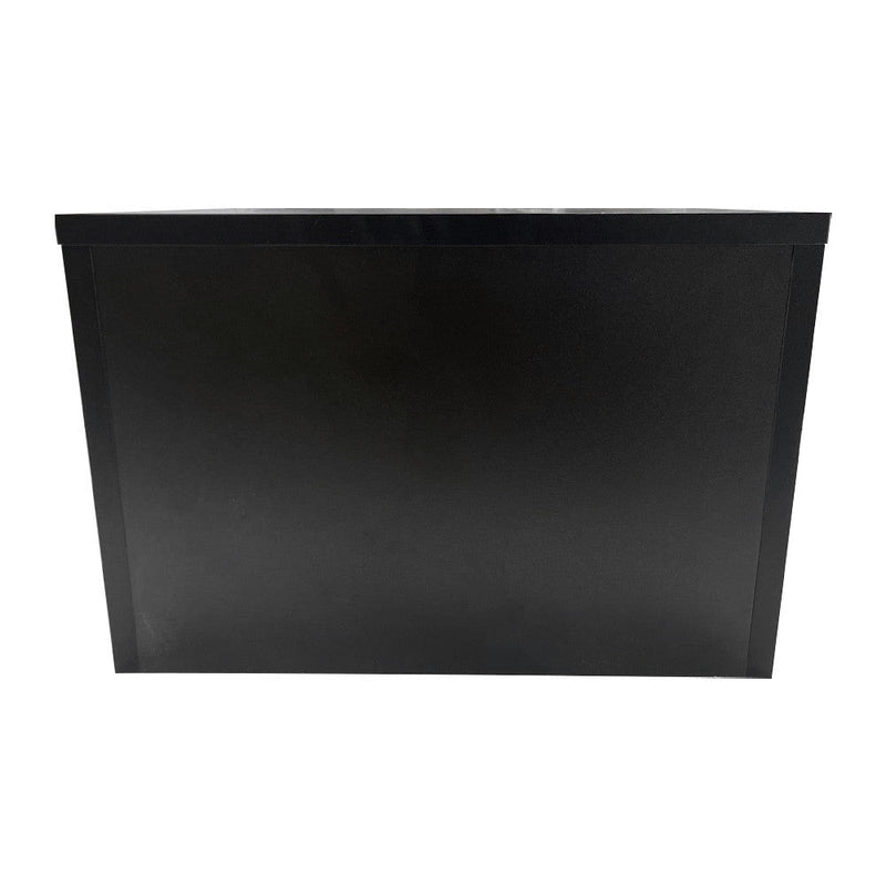 Black 18'' x 18'' x 12'' Cube Pedestal Display Knockdown Base Retail Fixture