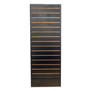 BLACK 20'' x 20'' x 54'' Revolving Slatwall Floor Display Rotating Cube Tower 4 Sided Retail Fixture