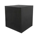 Black 24" High Knockdown Pedestal Display Base | Box Cube Fixture for Retail Stores, Galleries, and Exhibitions | Modern Display Stand for Merchandise, Art & Decor