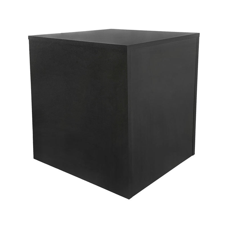 Black 24'' High Knockdown Bases Pedestal Base Box Cube Display Fixture Retail Warehouse