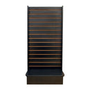 25x25x54 Black 2-Way Sided Slatwall Merchandiser Displays Tower Floor Stand