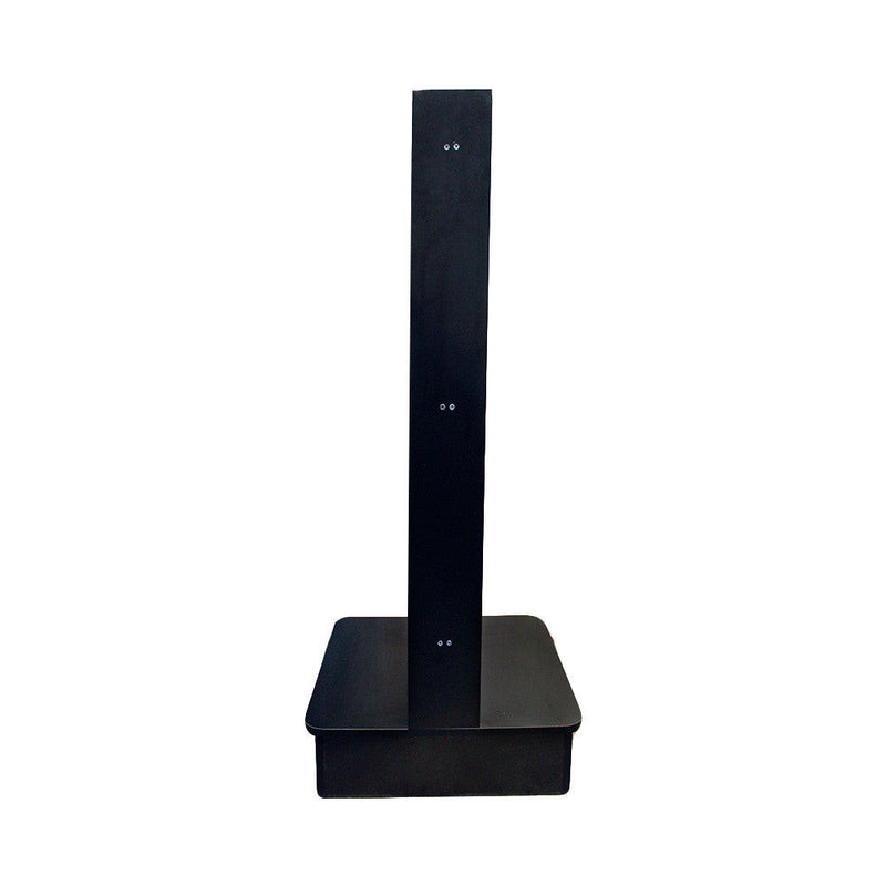 25x25x54 Black 2-Way Sided Slatwall Merchandiser Displays Tower Floor Stand