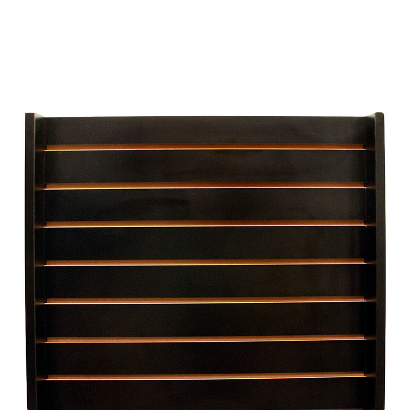 25x25x54 Black 2-Way Sided Slatwall Merchandiser Displays Tower Floor Stand