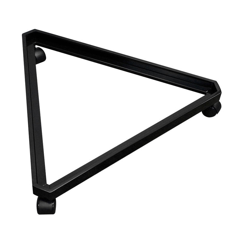 BLACK 3 Way Triangle Rolling Base Display Gridwall Grid Panel Casters Dolly 24" x 27"