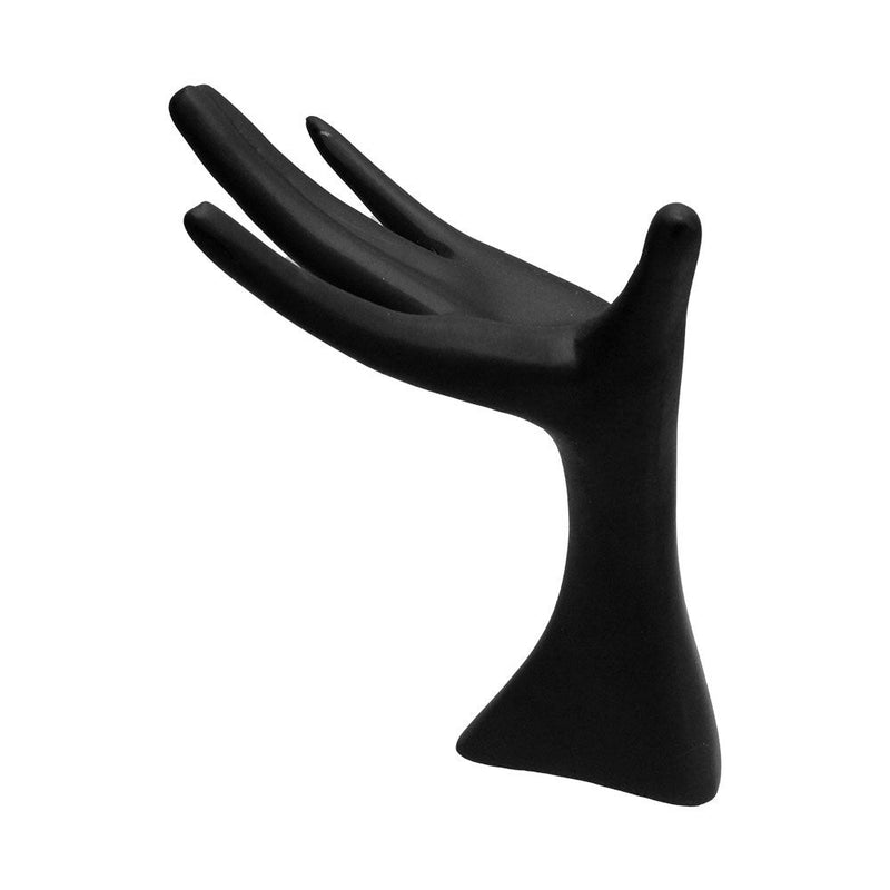 Black 8'' Mannequin Hand Finger Ring Necklace Jewelry Display Stand Holder Retail Display