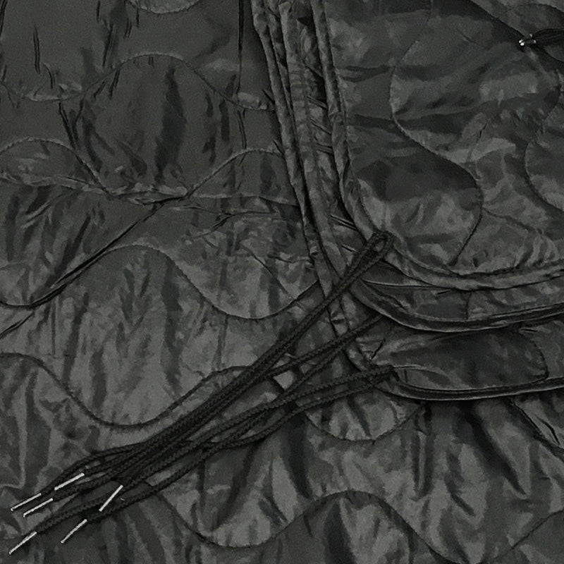 BLACK 86''L x 58''W G.I Style Poncho Liner Blanket Sleeping Bag Liner Rip-Stop Nylon w- Pouch