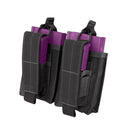 Condor Black Molle Tactical Double Pistol Kangaroo Magazine Mag Pouch