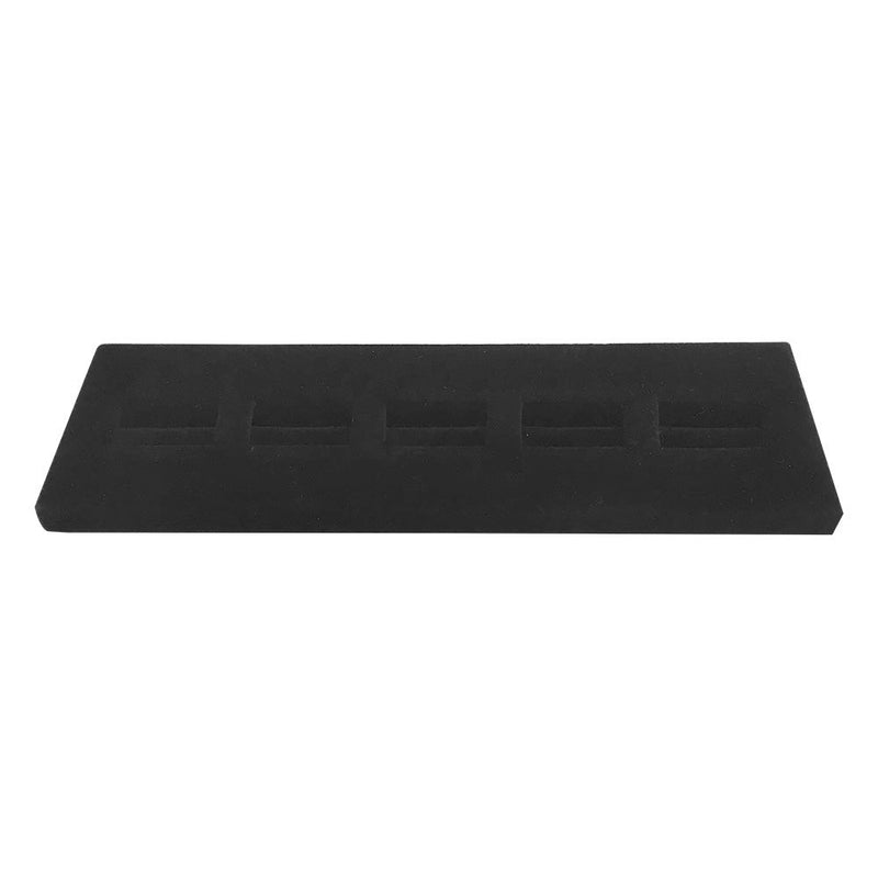 Black Velvet 5 Ring Lug Jewelry Ring Holder Display Fixture Show Case