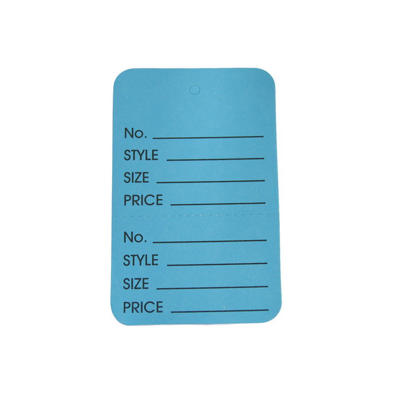 BLUE 1000 PCS Large Perforated  Hang Tags Coupon Price Paper Label Card 1-3/4" x 2-7/8"