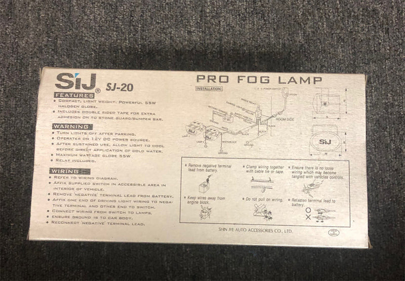 BLUE SJ-20 Halogen Lamp Fog Light 55W Up to 85W Super High Power Dichroic