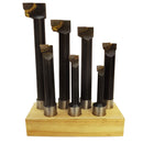 BORING BAR 7 PC x 1" Shank 50RC Bore C6 Carbide Tip