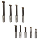 BORING BAR 9 PC x 1/2" Shank 50RC Bore C6 Carbide Tip