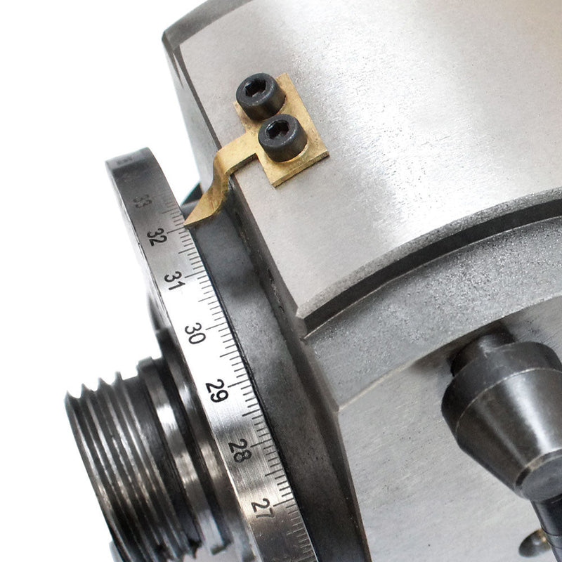 BS-0 Precision Semi Universal Dividing Head Tailstock Spindle w- 5'' 3 JAW CHUCK