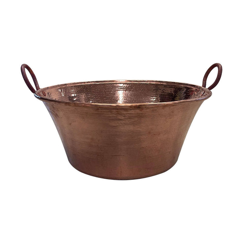 Cazo De Cobre Para Carnitas Tacos Large Jam Pan 26" Heavy Duty Gauge Copper