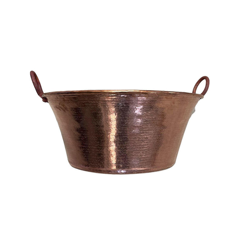 Cazo De Cobre Para Carnitas Tacos Large Jam Pan 26" Heavy Duty Gauge Copper