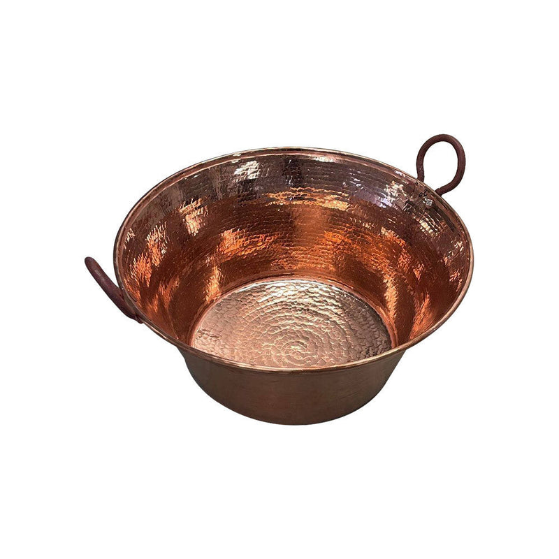 Cazo De Cobre Para Carnitas Tacos Large Jam Pan 26" Heavy Duty Gauge Copper