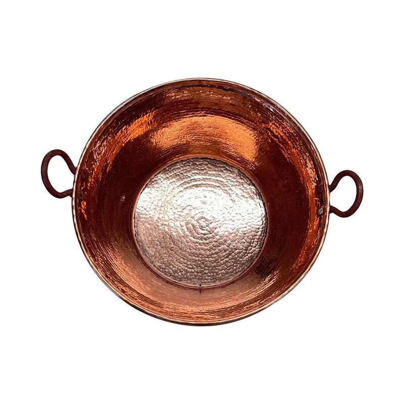 Cazo De Cobre Para Carnitas Tacos Large Jam Pan 26" Heavy Duty Gauge Copper