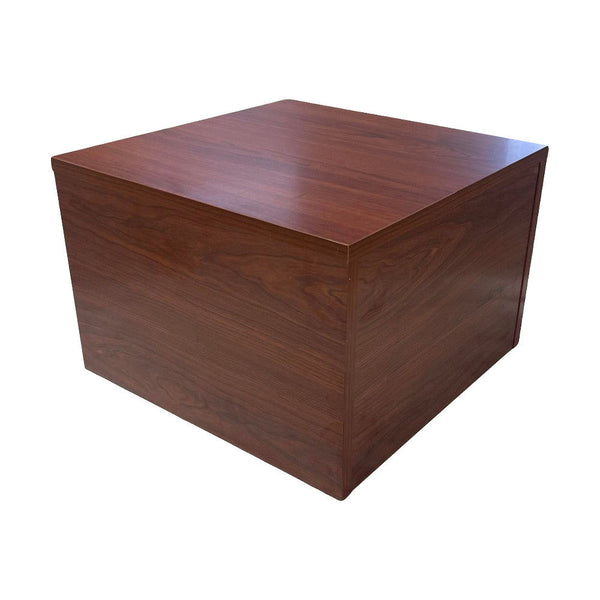 Cherry 18'' x 18'' x 12'' Cube Pedestal Display Knockdown Base Retail Fixture