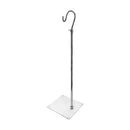 Chrome 42'' Adjustable Height Handbag Hook Stand Lucite Clear Acrylic Base