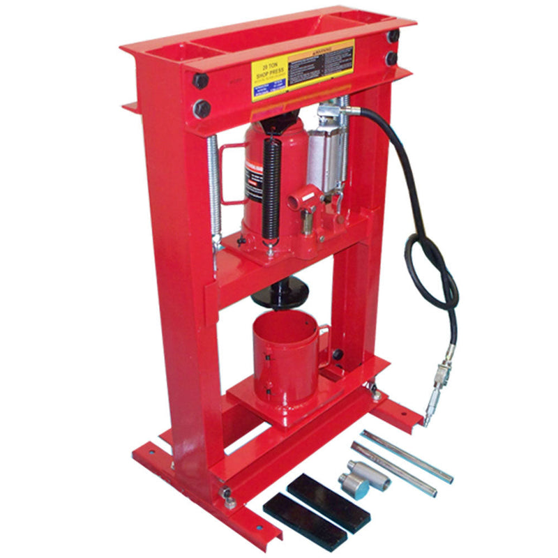 Combo 20 Ton Air Hydraulic Oil Filter CAN CRUSHER + SHOP PRESS