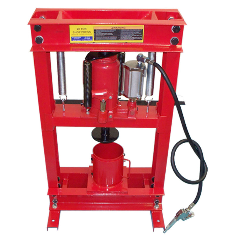 Combo 20 Ton Air Hydraulic Oil Filter CAN CRUSHER + SHOP PRESS