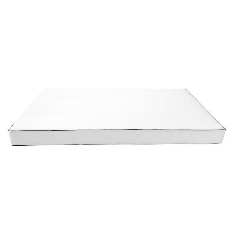 Contrast Pipe Trim 6" Crib Size 52x28x6 Outdoor Daybed Fitted Sheet Slip Cover Only -AD106
